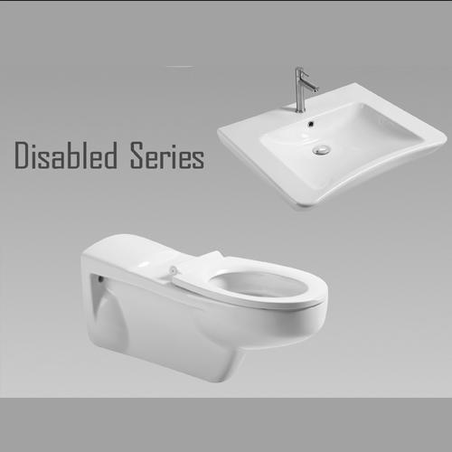 A Disabled Ceramic Sanitary Ware Disabled Toilet Set Wall Hung WC For People with Disabilities
