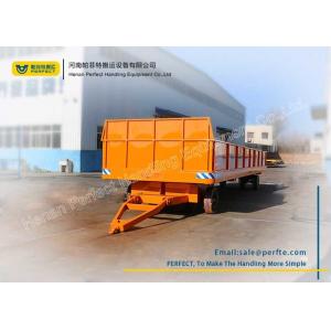 China Orange Heavy Duty Plant Trailer Customized Load Capacity For Cargo Shipment supplier
