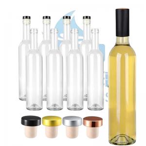 China 200ml Round Empty Mini Wine Bottles Mini Liquor Bottle for Customized Production Line supplier
