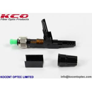 China RoHS FC APC Fiber Optic Fast Connector , Quick Assembly Connector SM G765D G657A G657B supplier
