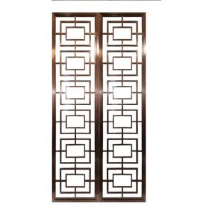 Chinese traditional metal decorative laser cut screen room panels