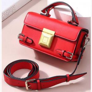 Single Shoulder Cowhide Genuine Leather Handbags With Thickened Bottom