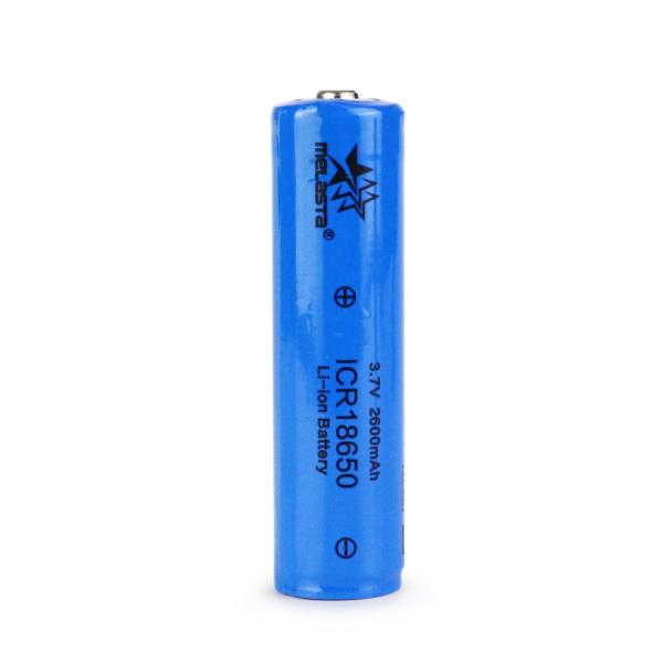 3.7V 2600mAh 18650 lithium ion cylindrical rechargeable battery for torch / head