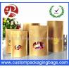 Laminated zipper lock kraft paper standing bag for food with transparent window