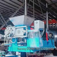 China Force Feeding Single Screw Rubber Extruder With Strainer on sale