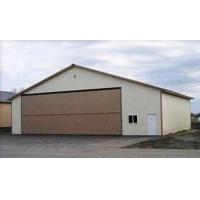 China PEB Steel Aircraft Hangars With 26Ga Color Steel Corrugated Panels on sale