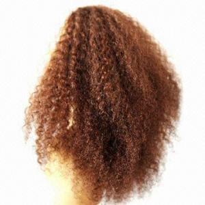 China Sexy Jerry Curl Full Lace Wig for Black Women, 100% Brazilian Virgin Human Hair on sale 