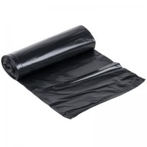 China Plastic Customized PLA Biodegradable Trash Bags Black Color On Roll supplier