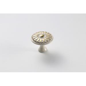 Zinc Alloy White Paint Rubbed Furniture Handles And Knobs , Cabinet Hardware Pulls