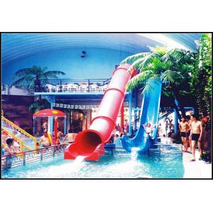 China Indoor / Outdoor Fiberglass Water Slides Games For Kids / Family Holiday Resort supplier