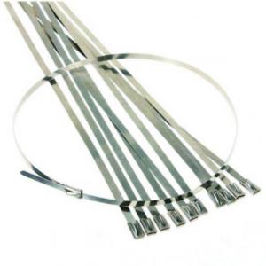 China 4.6mm 7.9mm Solar Cable Tie , Sus304 Stainless Steel Zip Ties For Solar Panel Mounting Accessories supplier