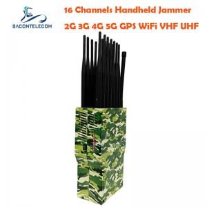 China GPS WiFi Portable Signal Jammer 21w DC12V Car Charger 30m GSM CDMA supplier