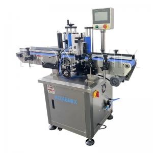 China Automatic Vertical Sticker Labeling Machine Custom For Round Bottle supplier