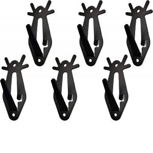 Easy to Install European Mount Skull Hanger for Indoor and Outdoor Display Black Finish
