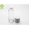 China Clear Round PETG Material Empty Conditioner Bottle 110ml With White Screw Cap wholesale