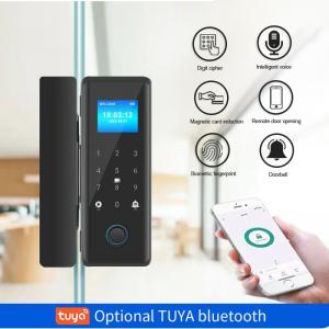 China Tuya Wireless Remote Door Lock Biometric Passcode Card Access For Office supplier