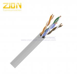 China UTP CAT5E Riser Rated Network Cable 24AWG Bare Copper CMR 350MHz Bandwidth supplier