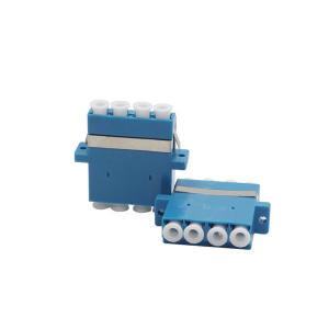 CE Approved SM MM OM3 4 Cores Quad LC Fiber Optic Adapter