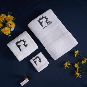 100% Cotton Terry Material Hotel Towel Set Ultra Soft For Gift Customized Size