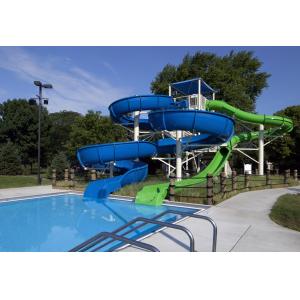 China Theme Park Rides Water Games Outdoor Games Fiberglass Swimming Pool Slides Set for Kids supplier