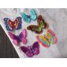 China Small Butterfly Iron On Embroidered Applique Patches Cloth Badge For Clothes Customized wholesale