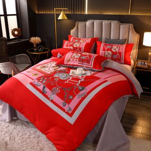 Custom Design Breathable Polyester Fiber Luxury Single Bed Sheet Set For Baby Luxury