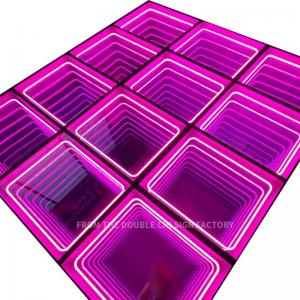 2023 Best Product of Rich Colors Indoor 3D Mirror Neon Dance Floor for DJ Disco Party