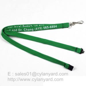 China Inexpensive Tube lanyard with Swivel J hook, printed polyester tube lanyards supplier