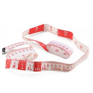 China White Custom Tailor Tape Measure , Body Measuring Ruler For Collar Shirt Elastic Waist supplier