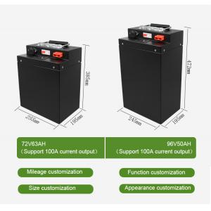 China Electric Bicycle Lithium Ion 72 Volt Lifepo4 Battery Pack 10ah 40Ah 50Ah 60Ah 100Ah supplier