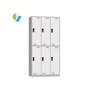 KD Structure 8mm Slim Metal Storage Cabinet With Six Doors Coded Locker