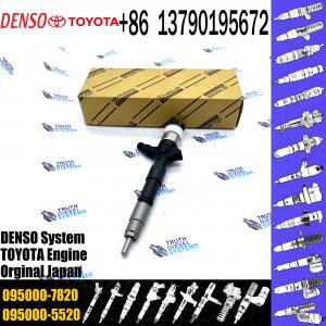 Common Rail Inyectores Diesel Auto Engine Systems Fuel Diesel Injector 23670-39265 095000-7820 For Toyota 1KD-FTV
