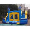 Commercial kids double lane inflatable water combo castle with removable custom