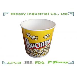 China 130OZ paper cup Popcorn Buckets Disposable Double PE Lined Greaseproof wholesale
