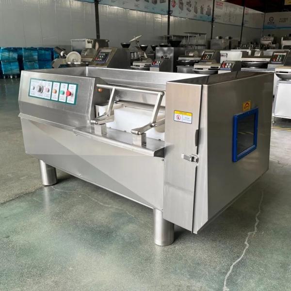 Easy-to- 3kw Frozen Meat Dicer Poultry Cutting Machine for Customized Meat Processing