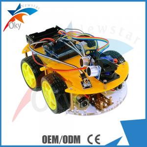 China 4WD DIY Bluetooth Multi Function Smart Intelligent Robot Tracking Obstacle Avoidance Car Kit supplier