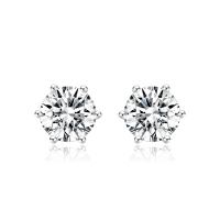 China Classic Design 18k Lab Grown Diamond Earrings Jewelry  Best seller Round shape diamond Earrings on sale