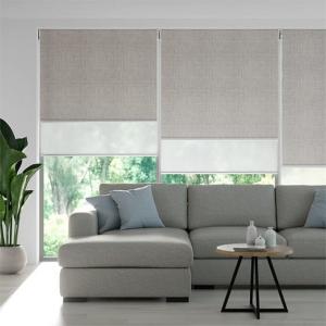 China Wifi Rechargeable Window 300cm Sunblock Patio Roller Shades supplier