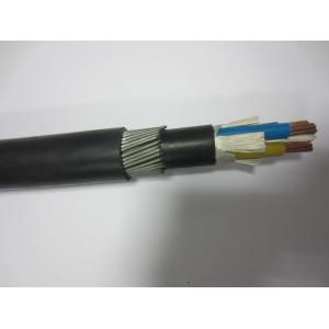 0.6 1kV 4 Core Low Voltage Cable , Steel Wire Armoured XLPE Cable Construction Use