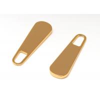 China Stocked Handbag Accessories Hardware Golden Zipper Pull For Bag OEM on sale