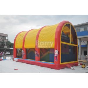 China Indoor / Outdoor Kids Inflatable Playground Equipment With Cover supplier