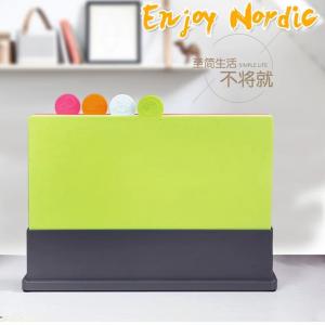 Creative Family Type Cutting Board Plastic Fruit Cutting Board Auxiliary Knife Board Hollow Bottom Convenient Asphalt