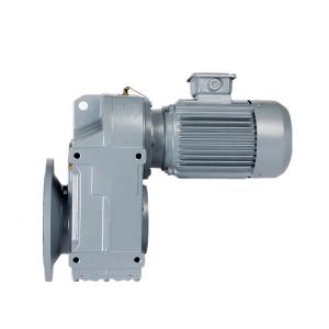 F Series Parallel Shaft Helical Gearbox 90 Degree Transmission With Electric Motor CN