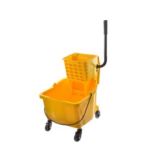China Hotel Hospital Commercial Mop Bucket With Wringer On Wheels Combo supplier