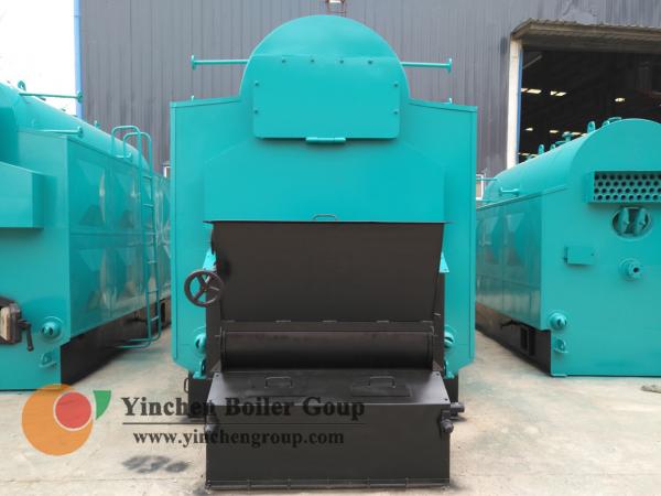 Hot Water Biomass Fired Steam Boiler / Wood Pellet Traveling Grate Stoker Boiler