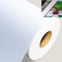 China 10 Oz Polyester Inkjet Canvas Rolls Wholesale White Dye Sublimation Banner on sale