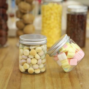 China Storage and Organization Solution Plastic Container Jars with Aluminum Lid wholesale