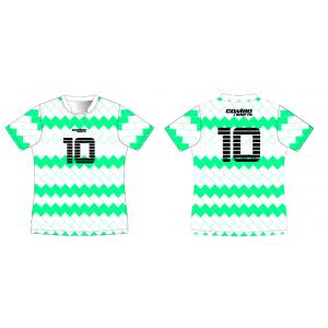 BSCI Short Sleeve Soccer Team T Shirt Fast Dry Screen Printing