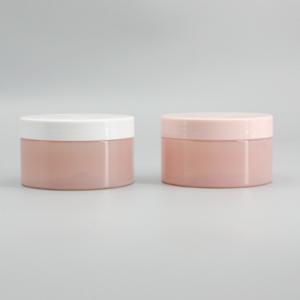 200ml 250ml Pink Body Cosmetic PET Plastic Jars