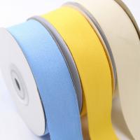 China 25mm Solid Yellow Twill Tape 100% Cotton Twill Tape By The Yard on sale